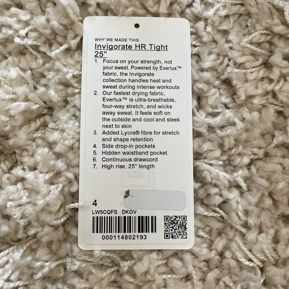 Lululemon 25” Invigorate High Rise Dark Olive size 4 - Picture 5 of 10